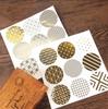 Sheets Simple Creative Round Flower Design Seal Sticker Tags for Gift Packing Bag Box Home Wedding Decor Accessories