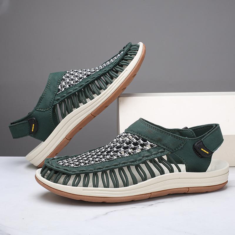 Fashion New Comfortable Sandals for Men Summer Beach Flats Breathable Male Casual Shoes Non-Slip Soft Sandaly Outdoor Wading Aqua Shoes