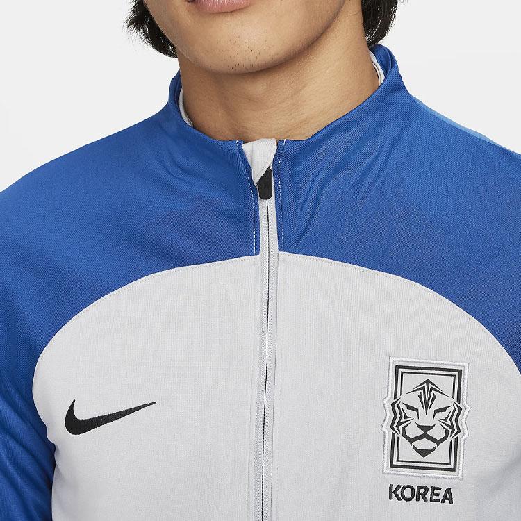Nike Logo Pattern Printed Color Block Long Sleeve Jacket Men jackets Blue DH5599-014