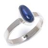 Natural Blue Kyanite Gemstone Handmade 925 Solid Silver Jewelry Ring Size 8 E9B18