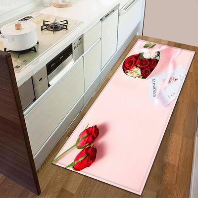 Romantic Love Pattern Home Kitchen Floor Mat Door Decoration Floor Mat