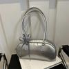 Large Capacity Silver Bag Women Portable Pillow Bag All-Match Shoulder Underarm Bag Women'S Handbag Casual Boston Commuting Bags