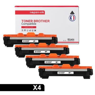NOPAN-INK -- X4 Toners BROTHER TN-1050 Compatibles Brother HL-1110-1110E-1110R-1112-1112E-1112R-1210W-1212W, MFC-1810-1810E-1810R-18