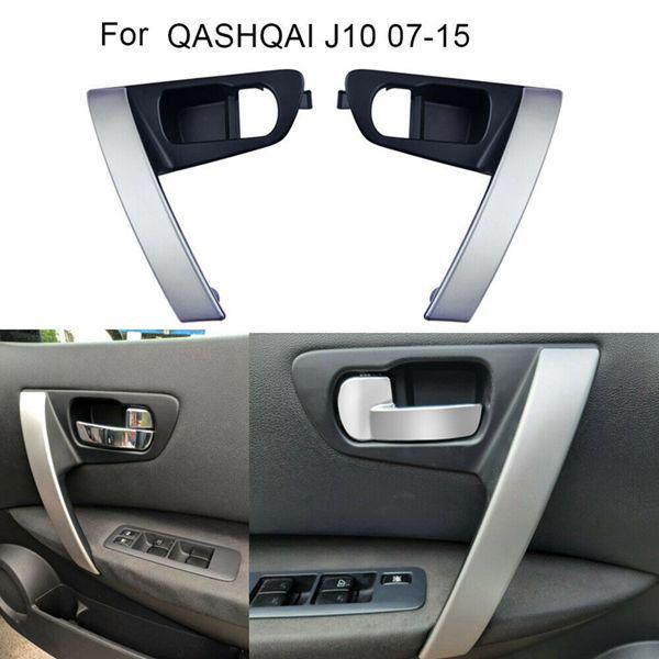 

Silver Car Interior Door Handle Trim for Nissan Qashqai J1 None