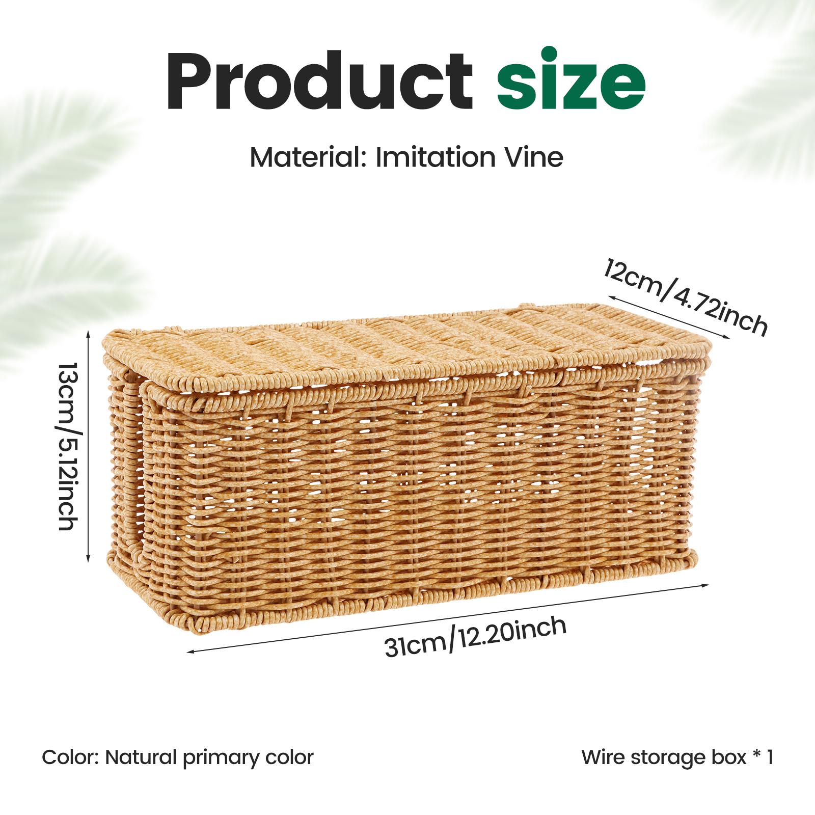 

Desktop Plug Board Storage Box Large Capacity Cable Management Box Household Creative Living Room Wire Data Cable Collection Box