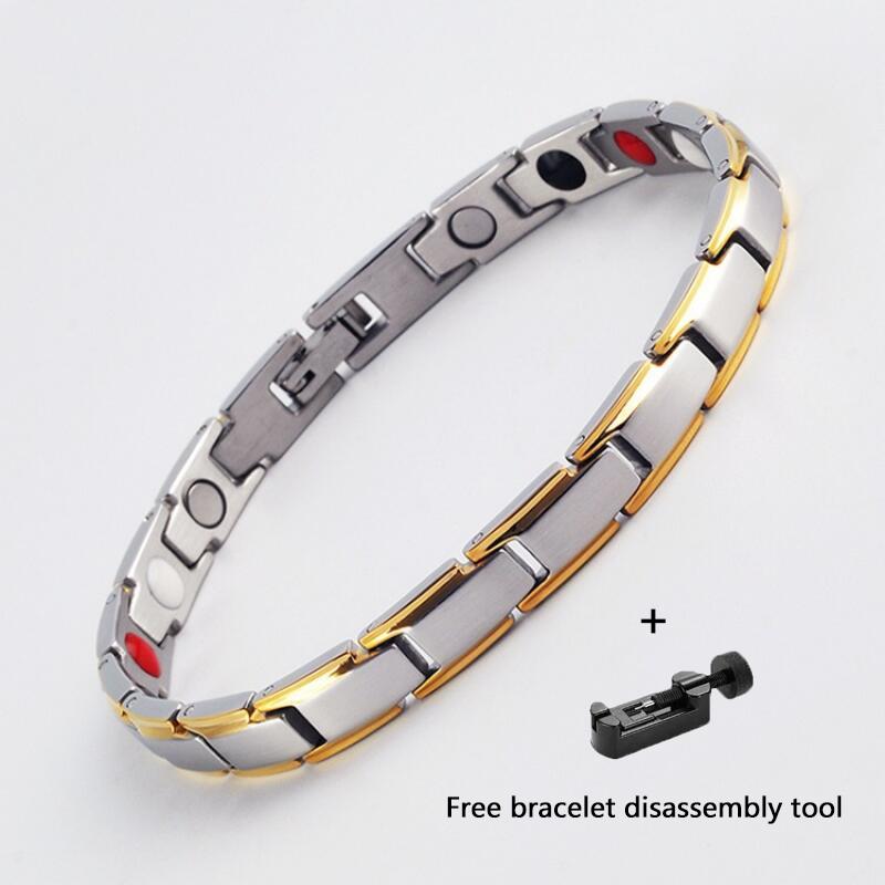 Couples' Accessories Fashionable Energy Magnetic Alloy Bracelet Magnetic Bracelet for Women and Man