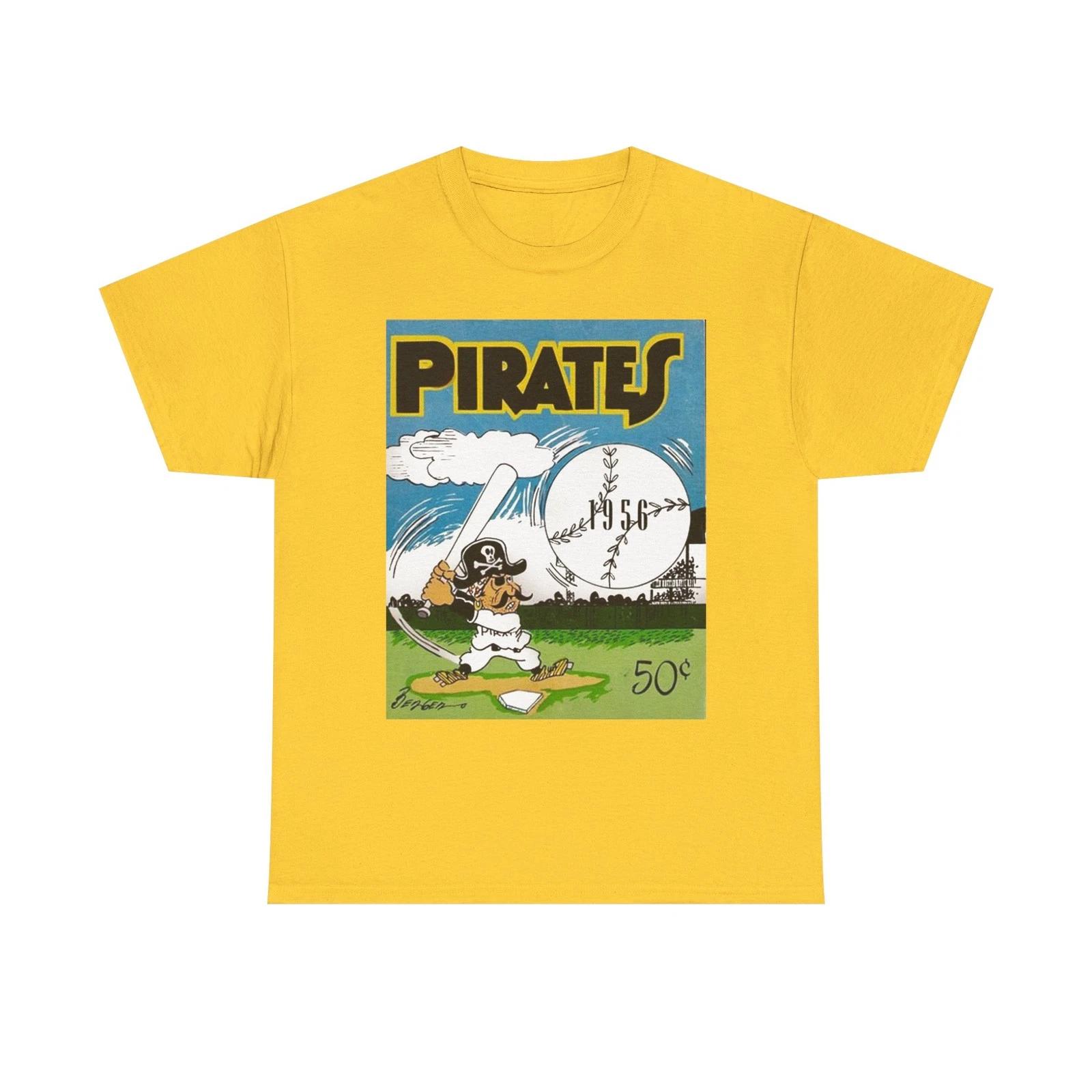 1956 Pirates Official Program Cover Art T-Shirt Sports Baseball art 2XL