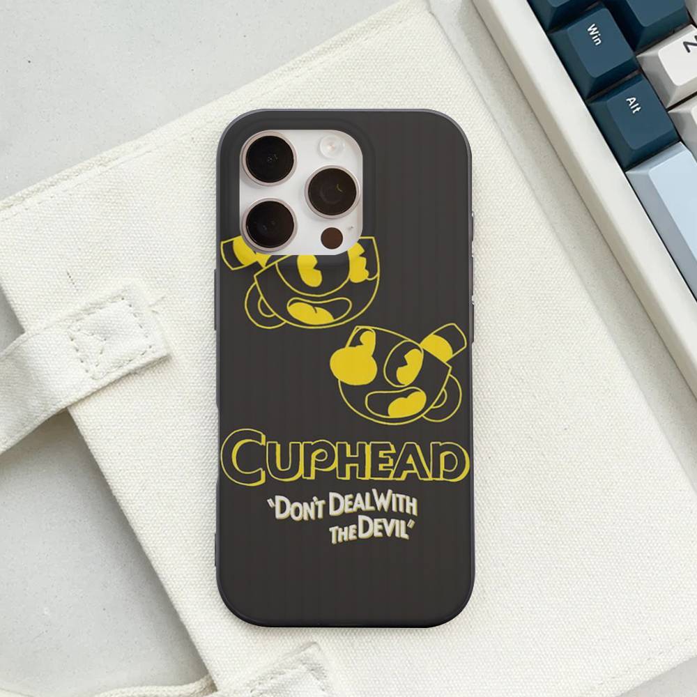 

Popular Animation C-Cuphead S-Show For IPhone 15 16 17 14 13 12 11 Pro Max 16E 16 Plus 17 Air Corrugated Shockproof Phone Cover iPhone 13 pro