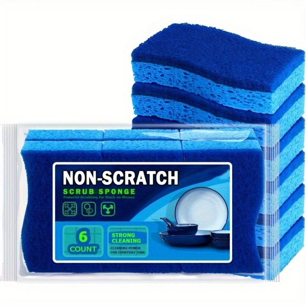 Leave No Trace Cleaning Sponge - Strong Cleaning Pad Suitable for Tableware and Stubborn Dirt, Powerful Washing Effect, Dishwashing Sponge