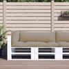 3 Piece Pallet Cushion Set Taupe Fabric