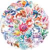 200x/Set Sea Animal Stickers Waterproof Stickers Water Bottle Sticker Sea Animal Wall Decals for Skateboards Decorations