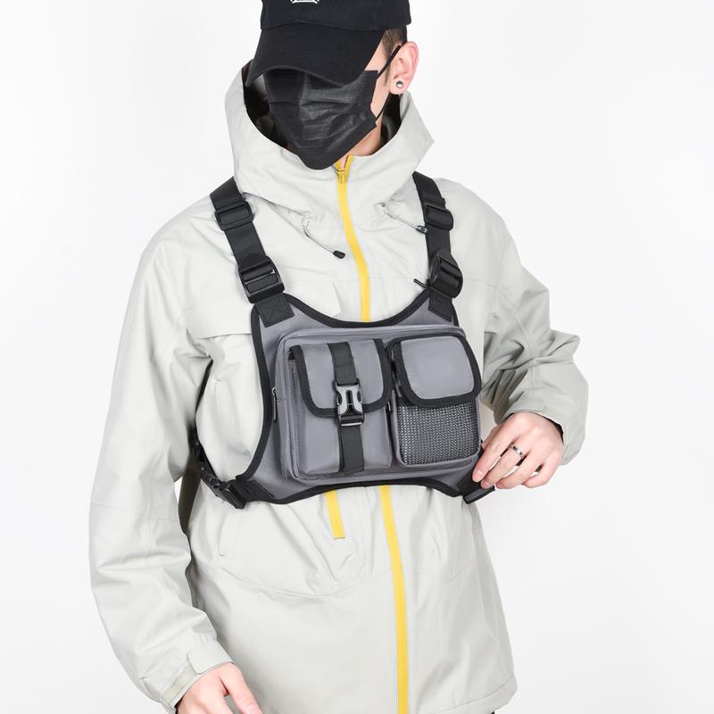 Men's Tactical Anti-Theft Chest Bag – Outdoor Vest Pack for Cycling Running & Sports Activities