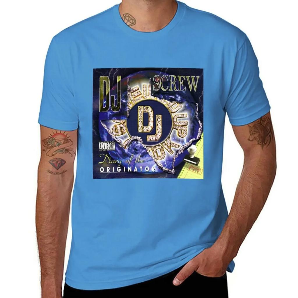 Dj Screw T-Shirt Heavyweights for a Boy Tees Men Workout Shirt