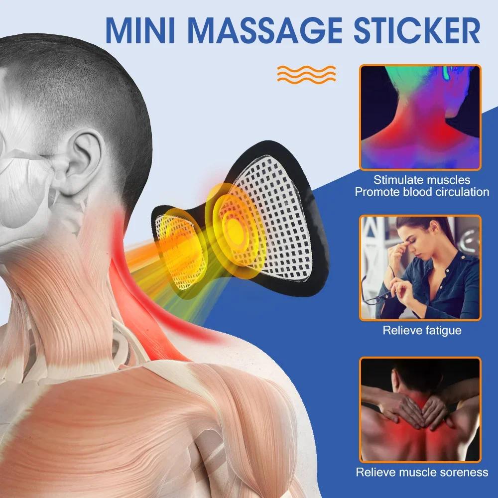 Ems Electric Neck Massager Muscle Massage Stimulator Low Frequency Instrument Back Cervical Calf Patches Joints Relief Body