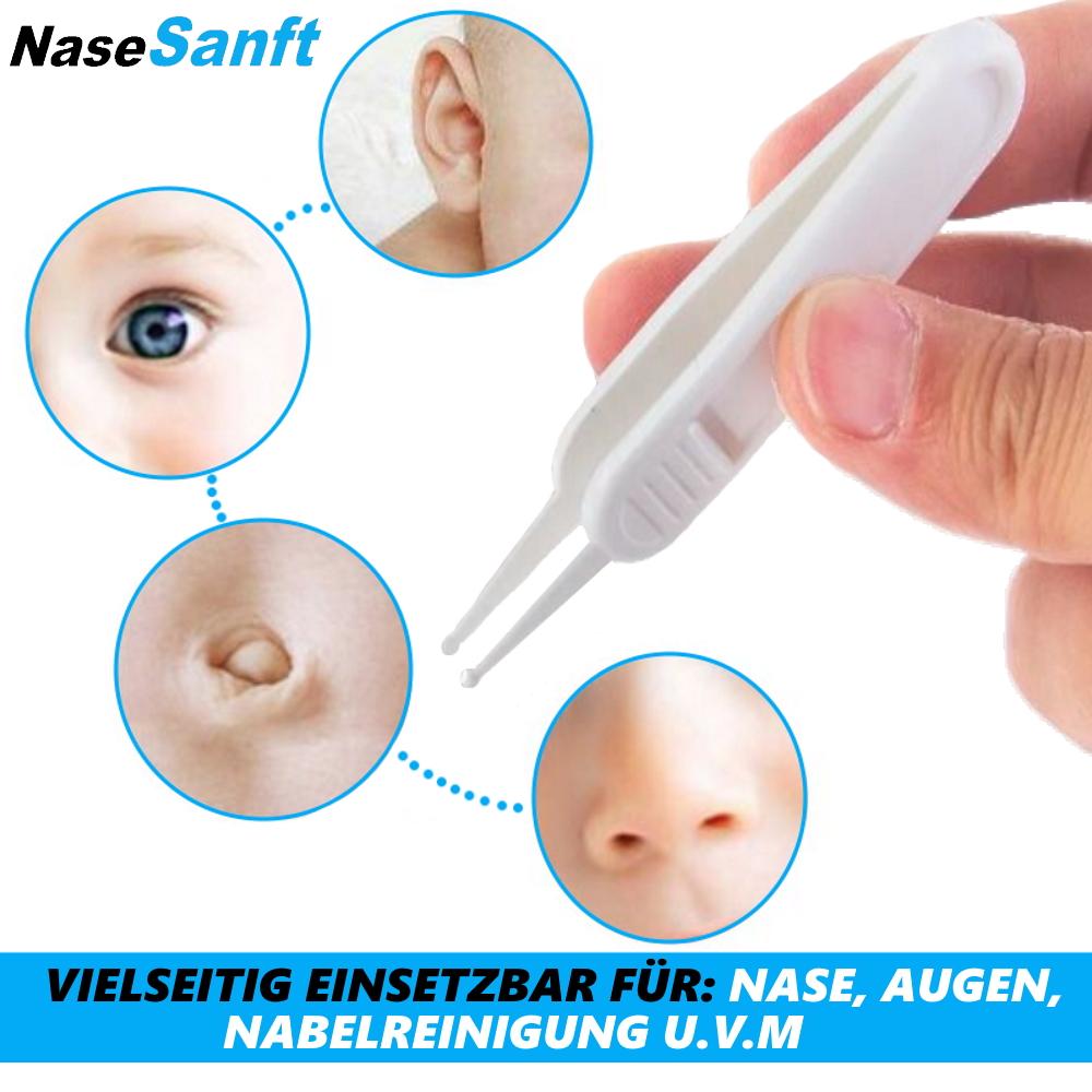 NaseSanft Baby Nasenpinzette Nasenreiniger Nasen Reiniger Pflege Zange Sauger