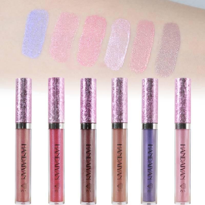Shiny Lip Gloss 6 Colors Glittery Lip Gloss Long-lasting And Radiant