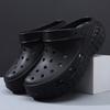 Men's hole shoes summer wear thick-soled heightening bag head drag EVA breathable versatile non-slip beach cool slippers men