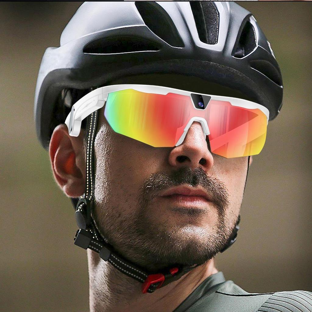 Cross-Country Cycling AI Smart Glasses: 800W Camera, Sports Video Recording, Audio Translation.