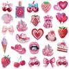 10/30/50pcs Pink Y2k Cartoon Stickers INS Style Aesthetic Decoration Decals DIY Stationery Stationery Cute Sticker Packs