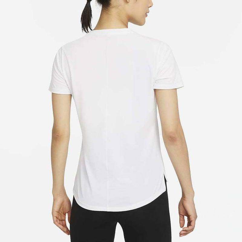 Nike Dri-FIT One Luxe Solid Color Crew Neck Tank Top Women Tops White DD0616-100