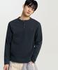 Binpolmen Henley Neck Long Sleeve T-Shirt Ash