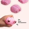 Simulation Pink Brain Squeeze Toy Stress Relief Popping Eyes Brain Sensory Toy Decompression Stress Ball Realistic Brain Fidget