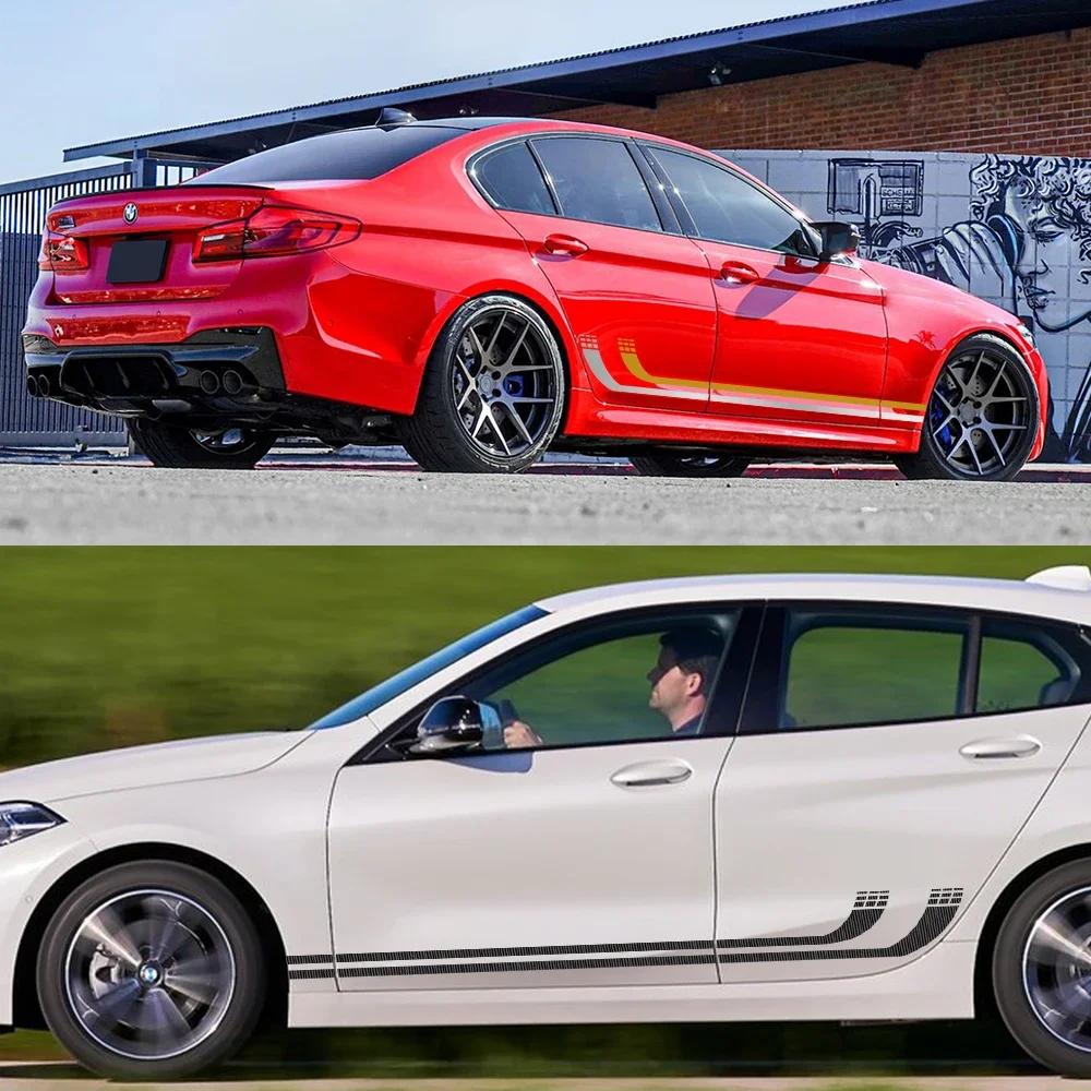 2PCS Car Side Door Stickers Vinyl Decals DIY Auto Exterior Accessories For BMW 1 Series E82 E87 E88 F20 F21 F70 E81 F40 F52