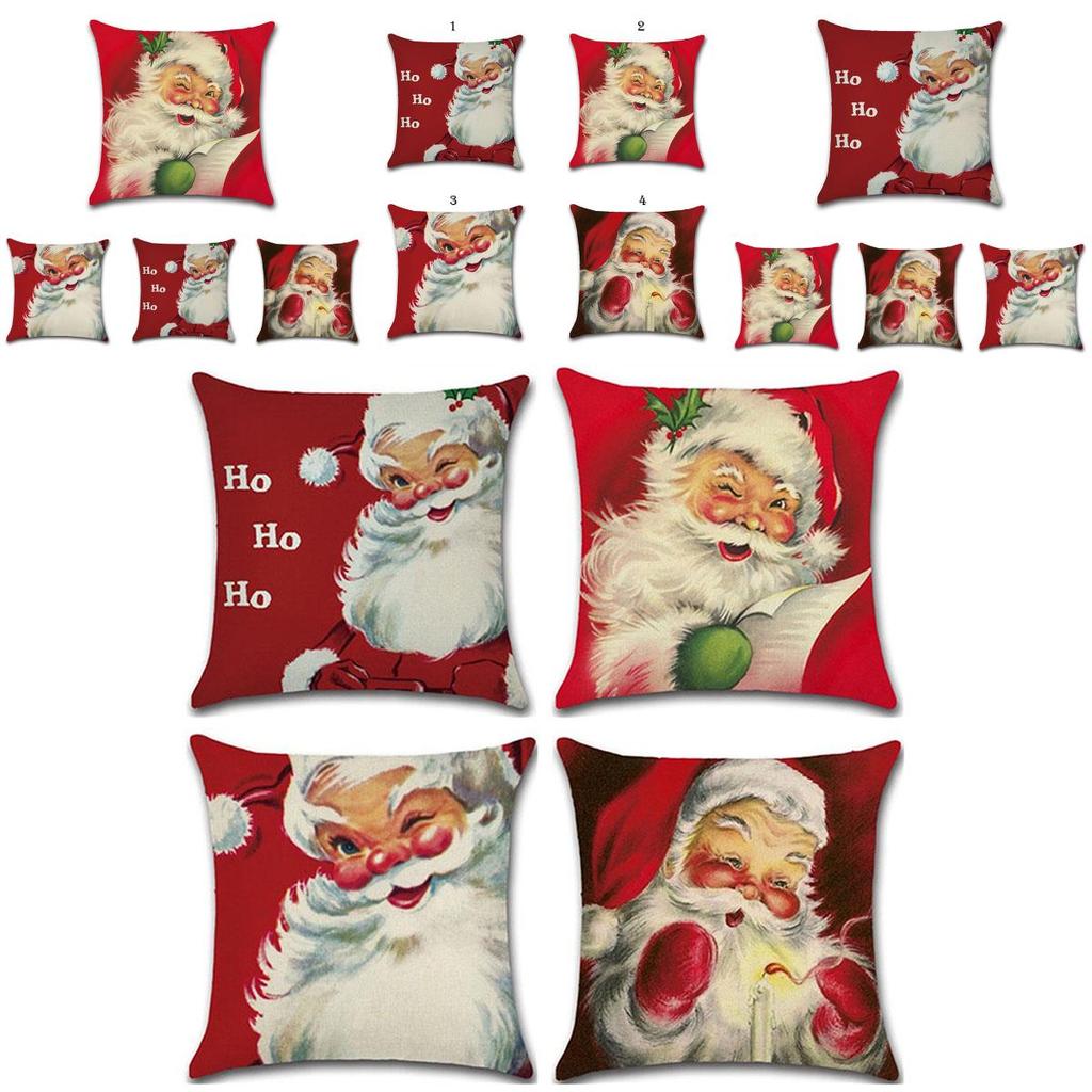 Festive Christmas Pillow Case With Elegant Linen Cushion Cover For Home Decor
