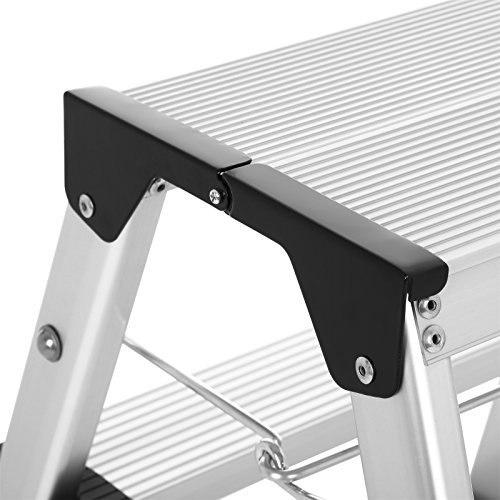 Aluminum Ladder, Household Ladder, Lightweight 3 Kg, Folding Multifunctional Steps On Both Sides 2 X 3 Steps Glt23k Lumarko!