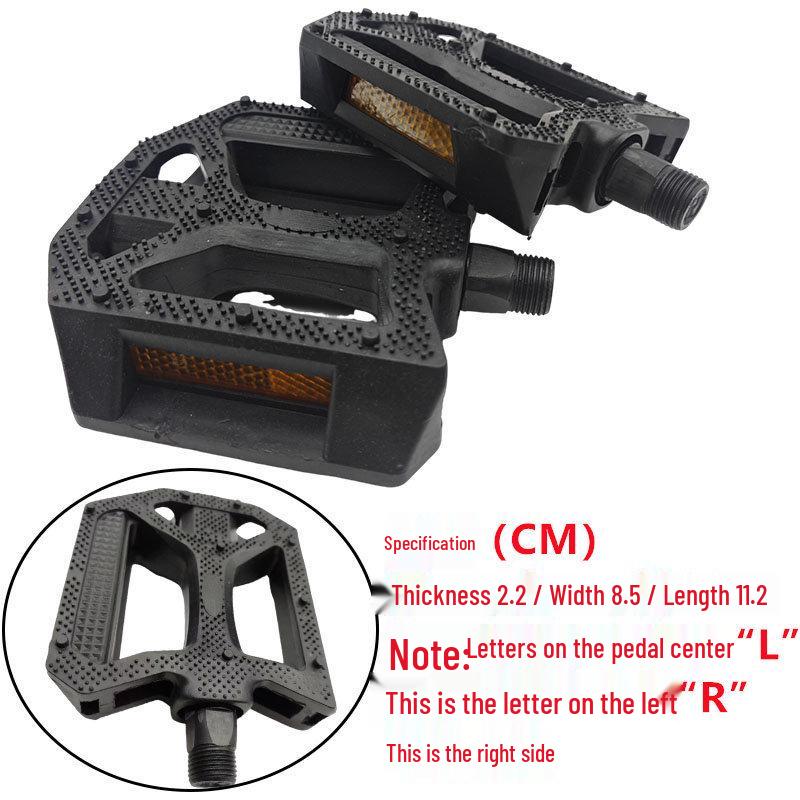 Non-Slip Plastic Mountain Bike Pedals with British-Made Aluminum Alloy and Ball Bearings