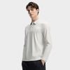 FILA White Fashion Simple Classic Basic Solid Color Casual Light Business Versatile Comfortable Long Sleeve Polo Shirt Men tops F11M613218FGY