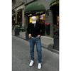 Men's Half Zipper Stand Collar Thick Sweater Knitwear