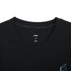 Li-Ning Breathable Trendy Versatile Round Neck Cultural Short Sleeve T-Shirt Men Tops Standard-Black ATSV699-1