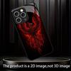 New Red Fire Phoenix Print fashion phone cases phone case fundas Glass Phone Case for iPhone 17 16 15 14 13 12pm Pro Plus
