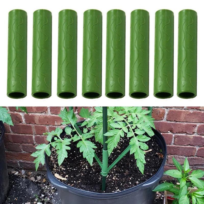 10 Stück Gartenarbeit Pflanzenstütze Verbindungsrohr Kletterpflanzen 8/11/16/20mm Pfähle Veredelungsstab Verbinder Gartengerät