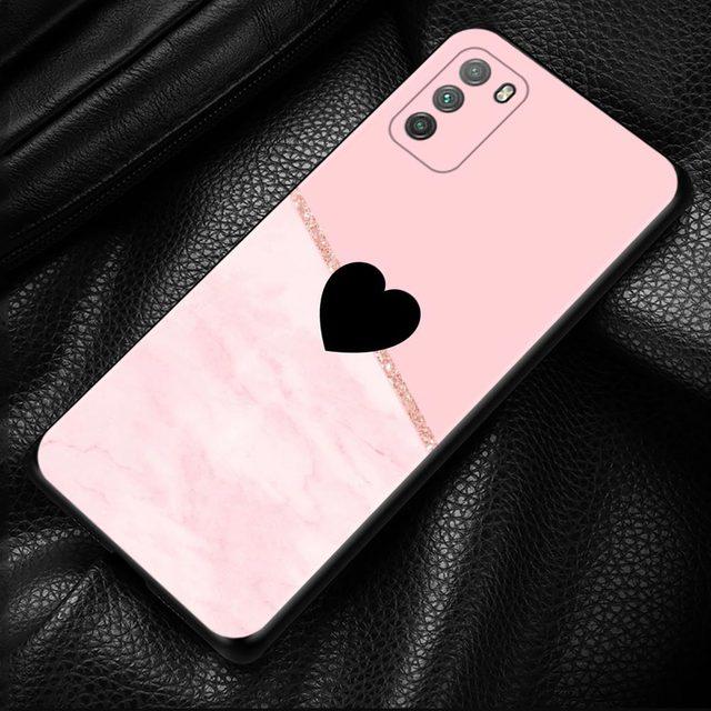 Pink Marble Flower Case For Xiaomi Poco X3 F3 Gt M3 Nfc F1 M3 M4 Pro 5g F3 Gt Cover For Mi 11t 10t Pro 9t 11 Note 10 Lite Civi