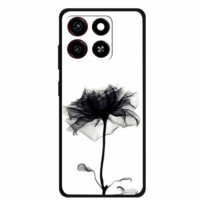 Phone Case For ZTE Blade A55 Back Cover Case A 55 Shockproof Black Silicone Soft Coque For ZTE Blade A35 Case A 35 6.75" Funda
