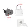 4.0mm 4.8mm EU Plug Adapter Travel Converter Adapter American US To EU KR Plug Electrical Adapter AC Electrical Socket Outlet