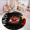 1PC round rug Ahly Football club Printed Round Area Rug ,Rug For Home Office, Round Chair Rug, Decorative Carpet Fan gifts Christmas gift