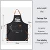 Color Block Halter Neck Waist Apron - Letter Print Design for Kitchen, BBQ, and Restaurants