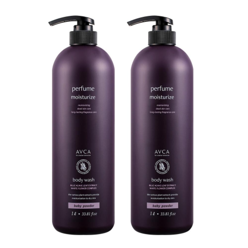 Avca Perfume Large Volume Body Wash Baby Powder Fragrance 1000ml 2 NONE