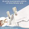 24 Pack Plastic Clothes P Heavy Duty Clothesp for Laundry, 2.36 Inch Clothesline Clips Clothes Pegs with No Trace Design, Windproof Clothes Clips for