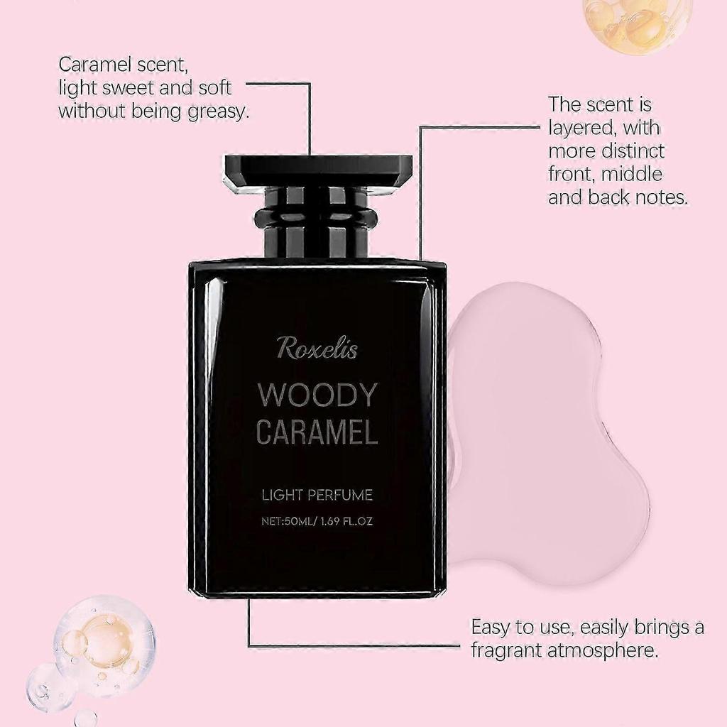 Woody Caramel Perfume - Long-Lasting Natural Scent for Daily Wear, 50ml