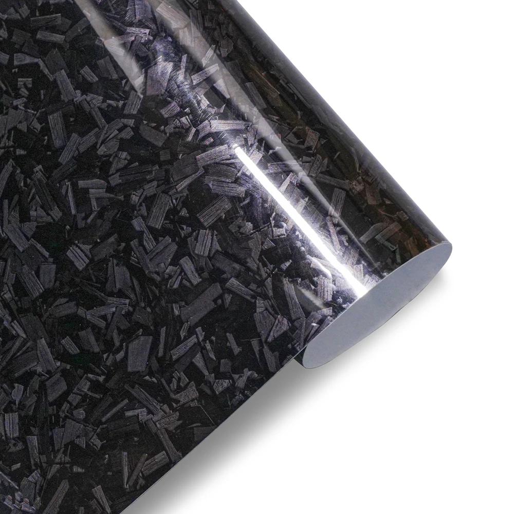 

Forged Carbon Fiber Color Change Car Sticker PET Vinyl Film Bubble Free Wrapping Car Accessories Auto Self Adhesive Decals 10x100cm