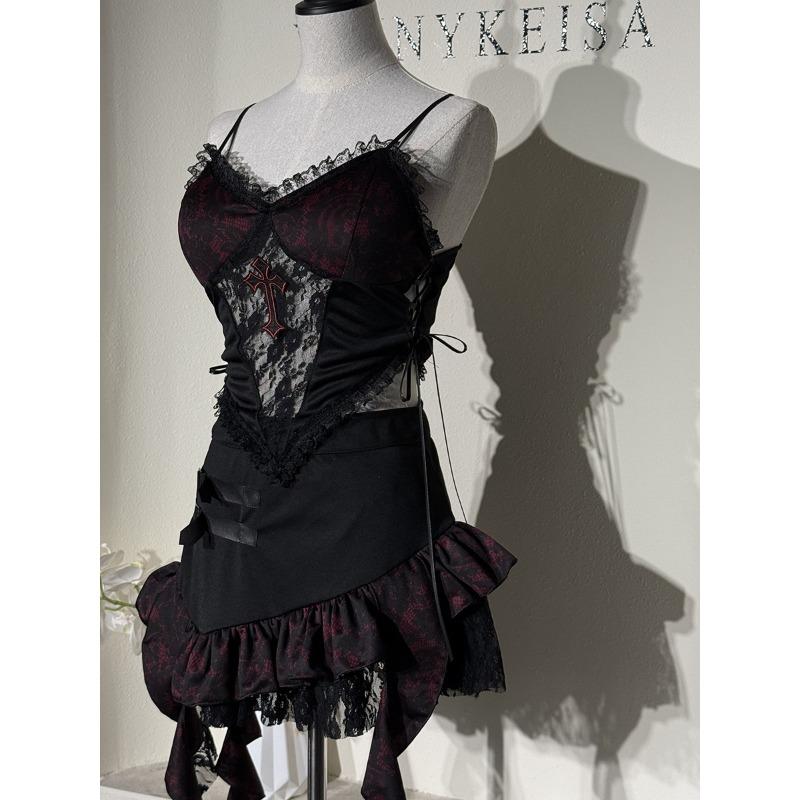 

Новое Хэллоуинское платье на подтяжках Diablo Gottello, костюм вампира с крестом, наряд невесты-призрака L