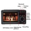 Nové 4,3palcové HD přenosné video zařízení Bluetooth reproduktor SW MW FM rádio Audio Přehrávač TF karty USB disku MP3 zvuk USB MP4 AUX Hodiny