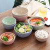 Wheat Straw Anti-Fall Unbreakable Reusable Bowl Dinner Plastic Dining Cartoon Snack Tray Fruit Breakfast Dishes KitchenTableware 4