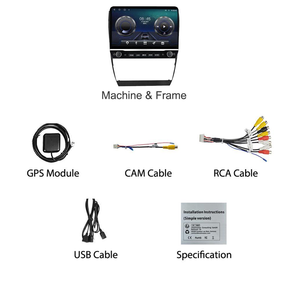 Radio Auto Android pentru A6 C5 1997-2004 S6 1999-2004 RS6 2002-2006 Cu buton Buton Player Multimedia Navigare GPS Carplay 2+32GB