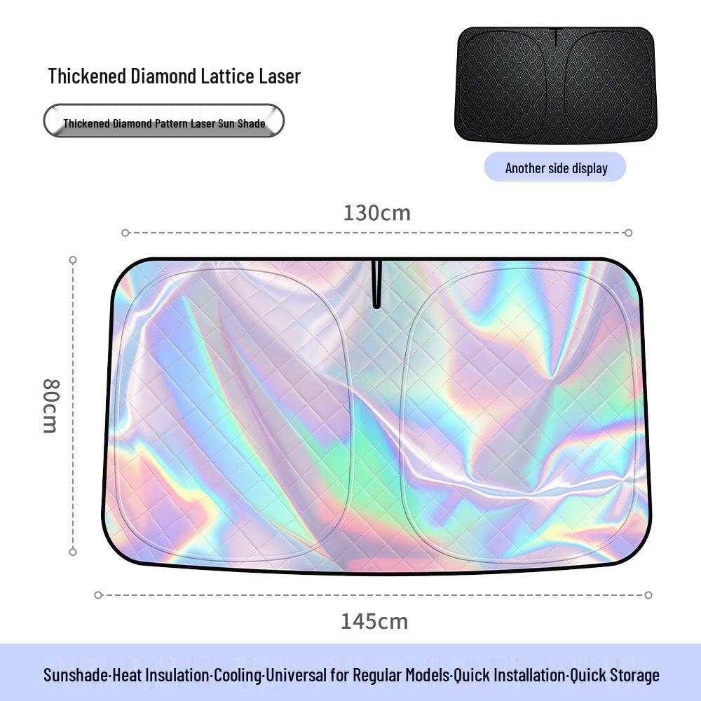 Thickened Windshield Sunshade Umbrella - Heat Insulation & Sun Protection