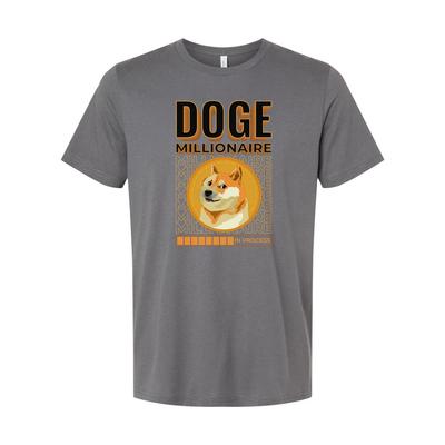 Doge Millionaire Münz Grafik T-Shirt Für Krypto-Enthusiasten Unisex Kurzarm Shi